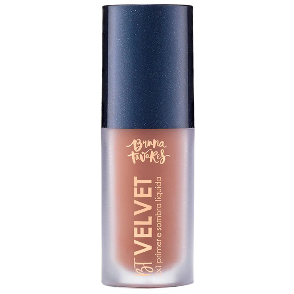 Sombra Líquida e Primer 2X1 Bruna Tavares Bt Velvet Tons Escuros Toffee