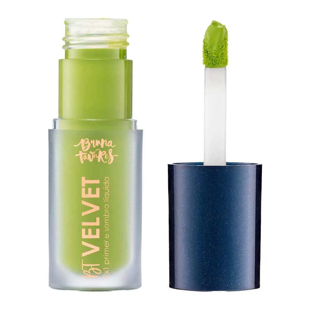 Sombra Líquida e Primer 2X1 Bruna Tavares Bt Velvet Tons Escuros Pistachio