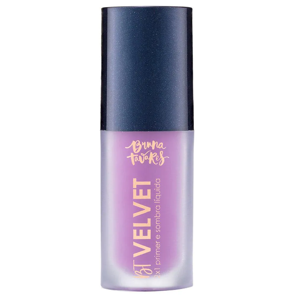 Sombra Líquida e Primer 2X1 Bruna Tavares Bt Velvet Tons Coloridos Violet