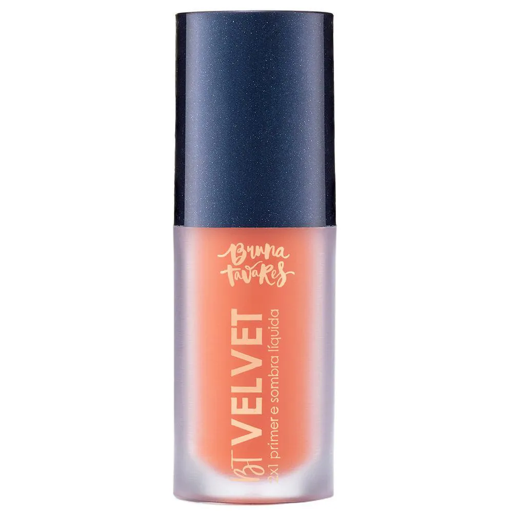 Sombra Líquida e Primer 2X1 Bruna Tavares Bt Velvet Tons Coloridos Tangerine