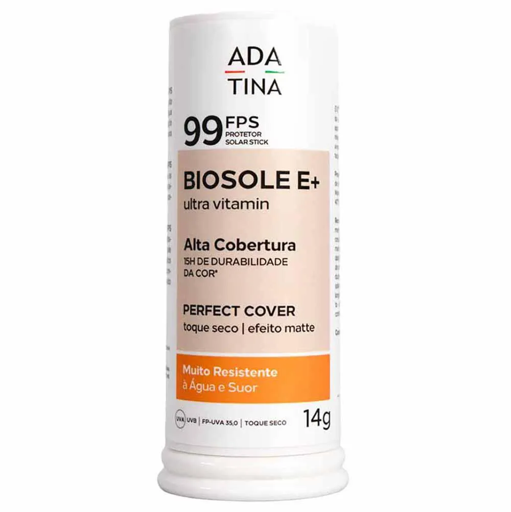 Protetor Solar Stick Clareador Biosole e Plus Ultra Vitamin Fps 99 com Cor 20 Crema