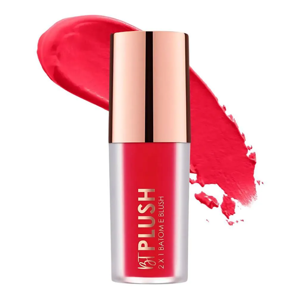 Batom e Blush Bruna Tavares Bt Plush 2x1 Ruby