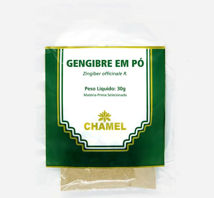 Pacote Gengibre Pó 30g - Chamel