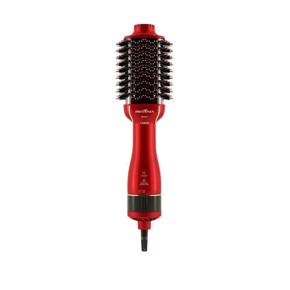 Escova Secadora Britânia Soft 4 em 1 1300W Bivolt Bes12 Bivolt