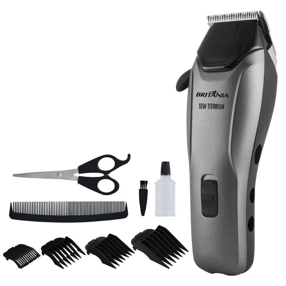 Máquina de Cortar Cabelo Bcr18T 18W Titanium 220V