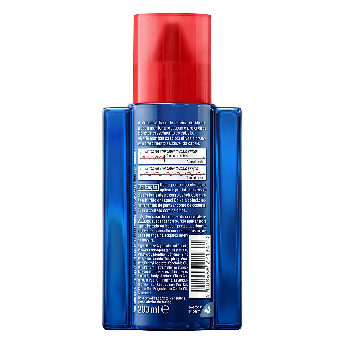 Kit Tônico Capilar Alpecin Caffeine Liquid 200ml 2 unidades