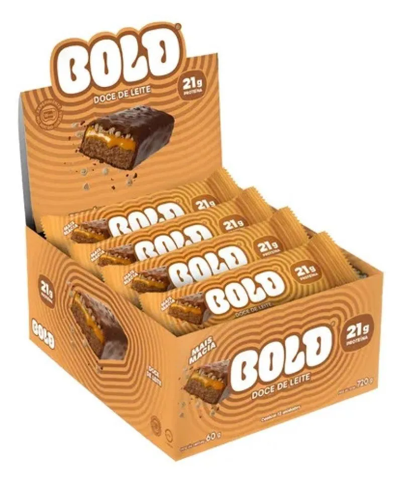 Bold Bar Display (12 Unid de 60G) - Sabor: Doce de Leite