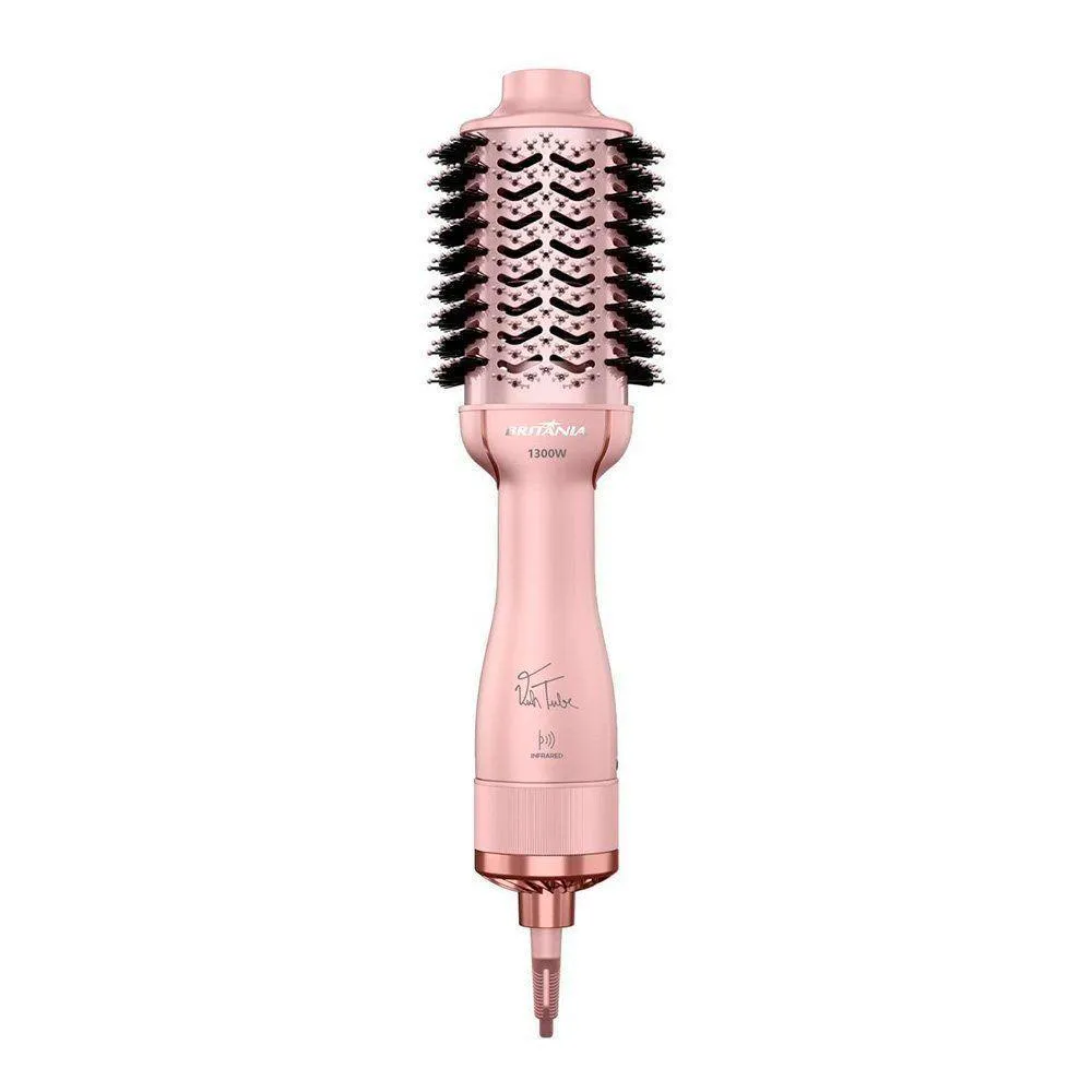 Escova Secadora Britânia Bes36 Linha Viih Tube 4 em 1 1300W Rosa Bivolt Bivolt