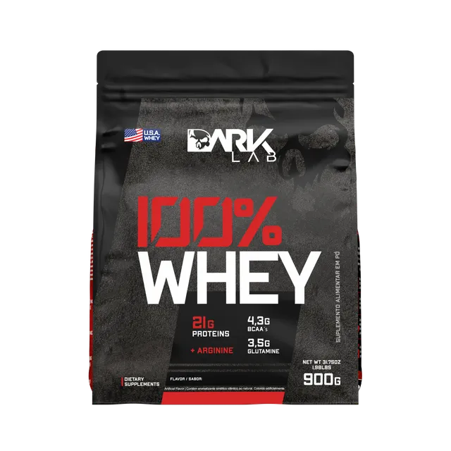 Whey Protein 100% Dark Lab Morango 900g