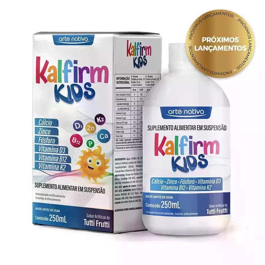 Kalfirm Kids 250Ml Suplemento Alimentar Infantil com Cálcio Arte Nativa