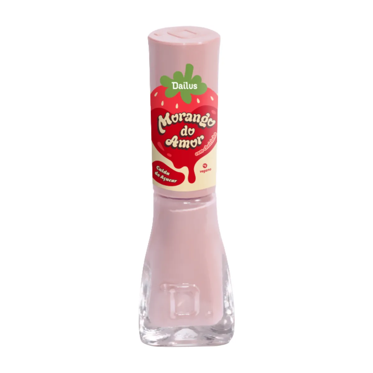 Esmalte Cremoso Dailus Morango do Amor 8ml – Calda de Açúcar