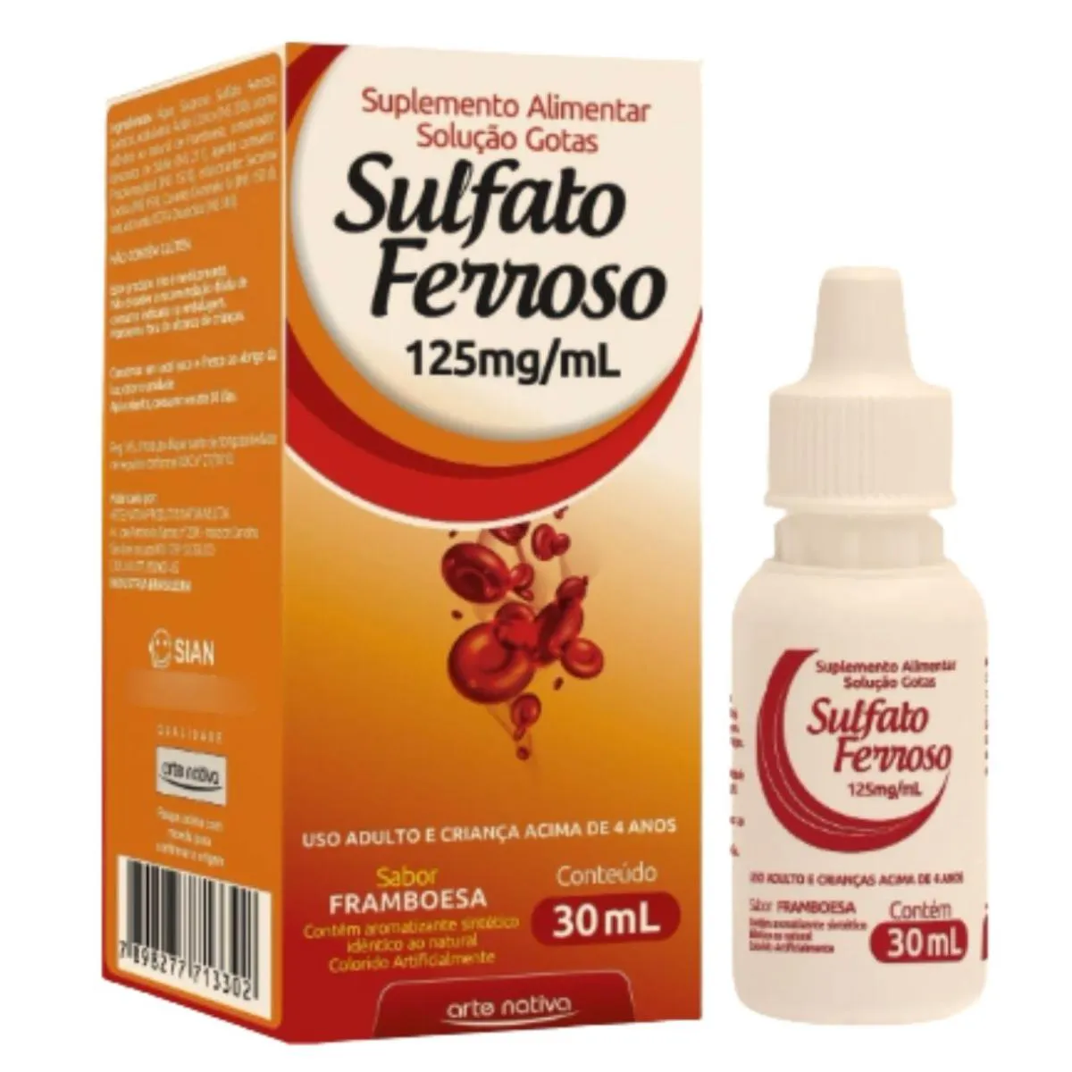 Sulfato Ferroso Gotas 30ml Arte Nativa Infantil