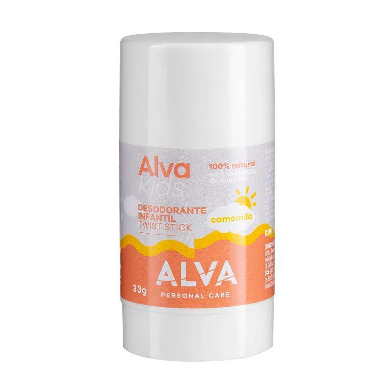 Twist Stick Infantil Camomila Alva Personal Care 33G