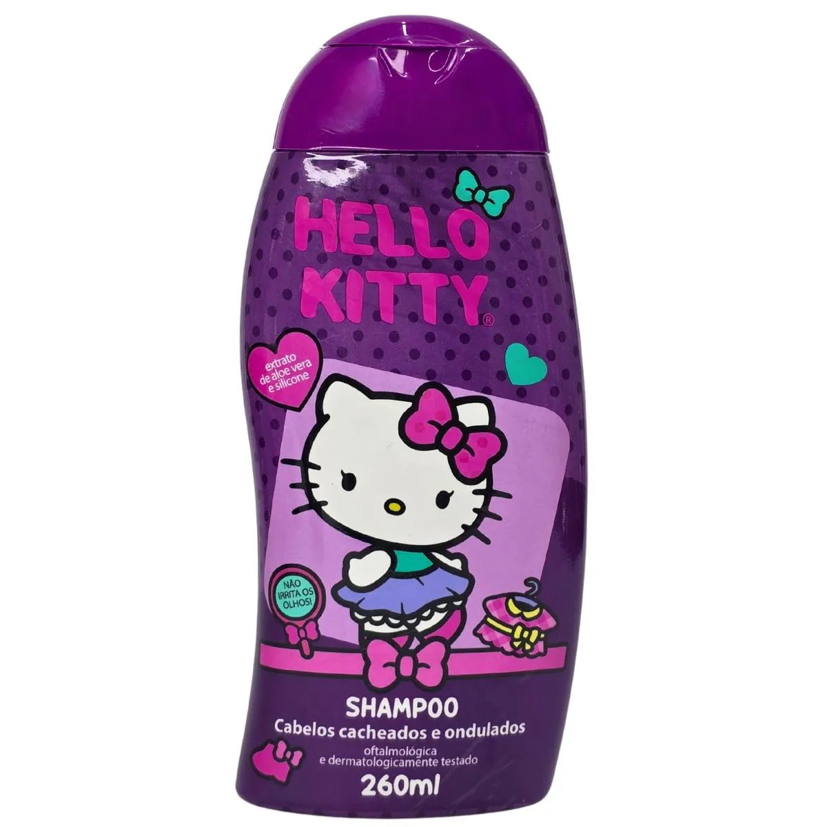 Shampoo Cabelos Cacheados e Ondulados Hello Kitty Cia. da Natureza 260Ml