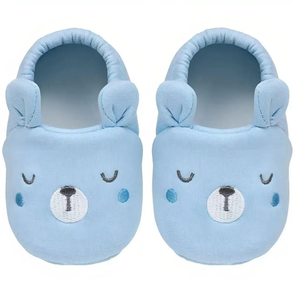 Pantufa Antiderrapante Urso Azul Buba 1218
