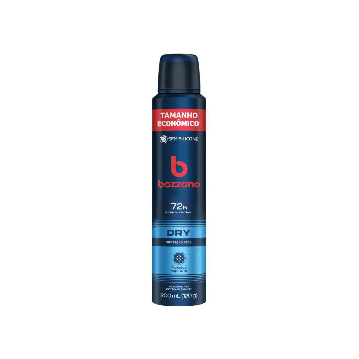 Desodorante Antitranspirante Aerossol Bozzano Dry Masculino 72h 200ml