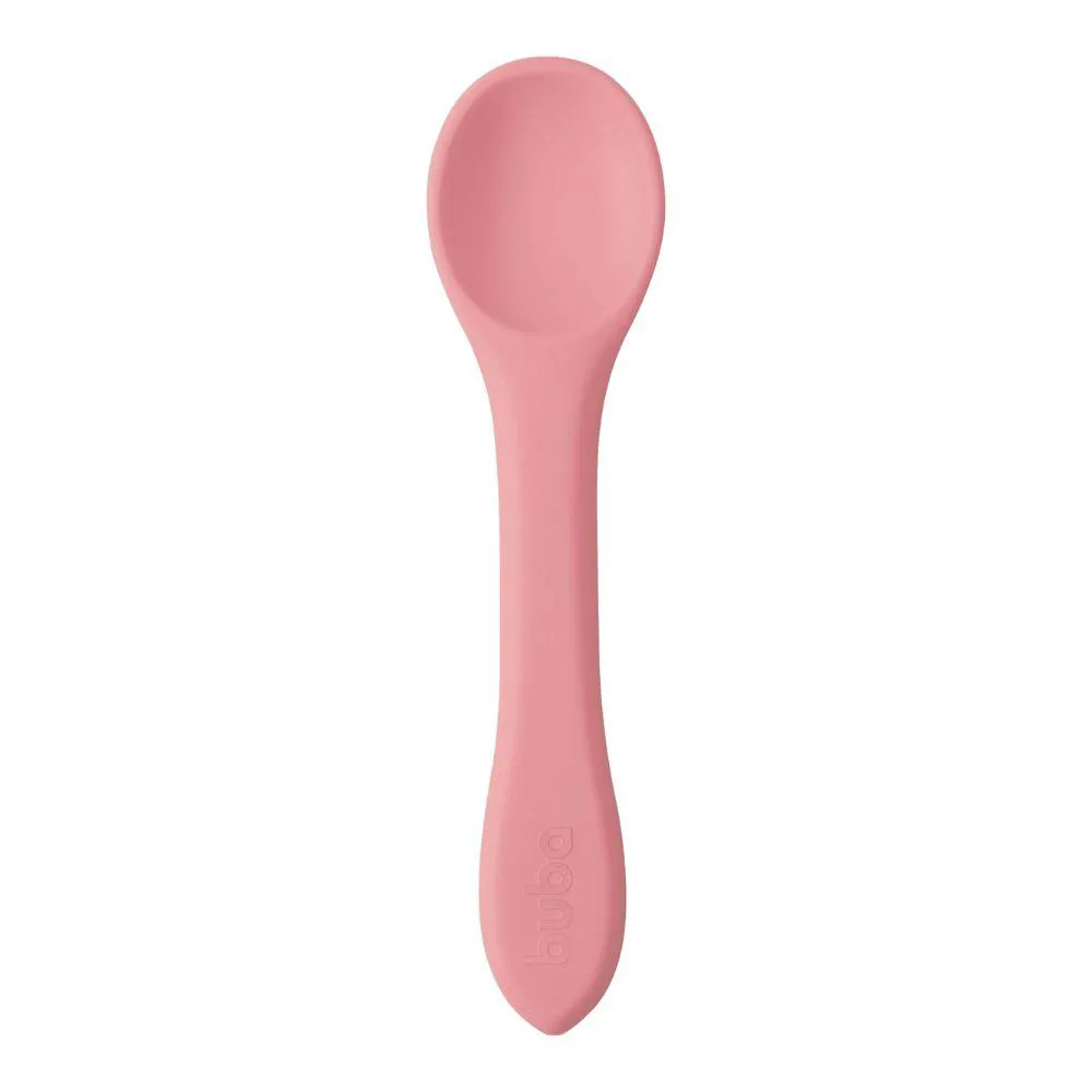 Colher de Treinamento em Silicone para Bebe Rosa Buba 15643