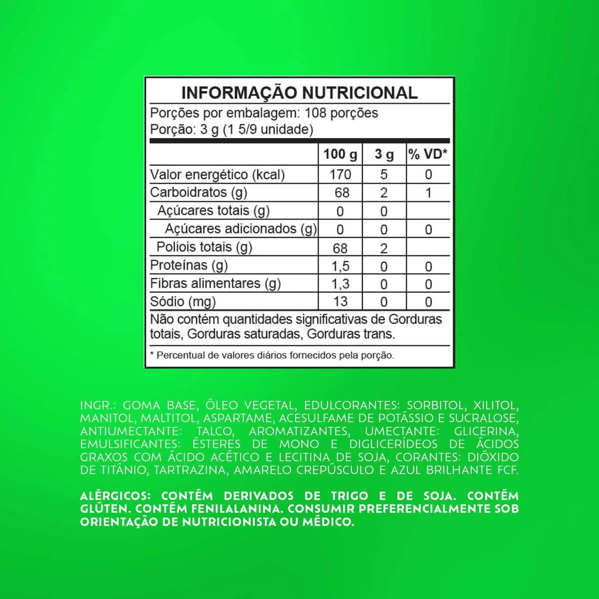 Goma de Mascar Trident X Senses Menta Sem Açúcar 54g