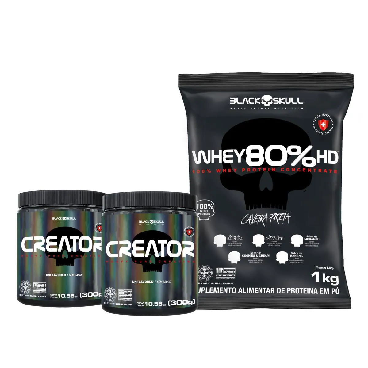 Whey 80% Hd + 2X Creator 300G