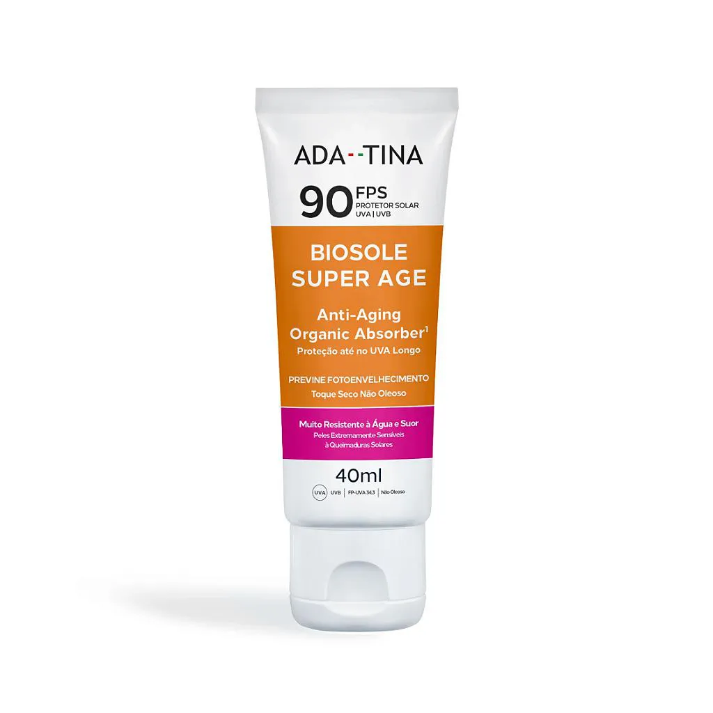 Ada Tina Biosole Super Age Fps 90 - Protetor Solar 40Ml