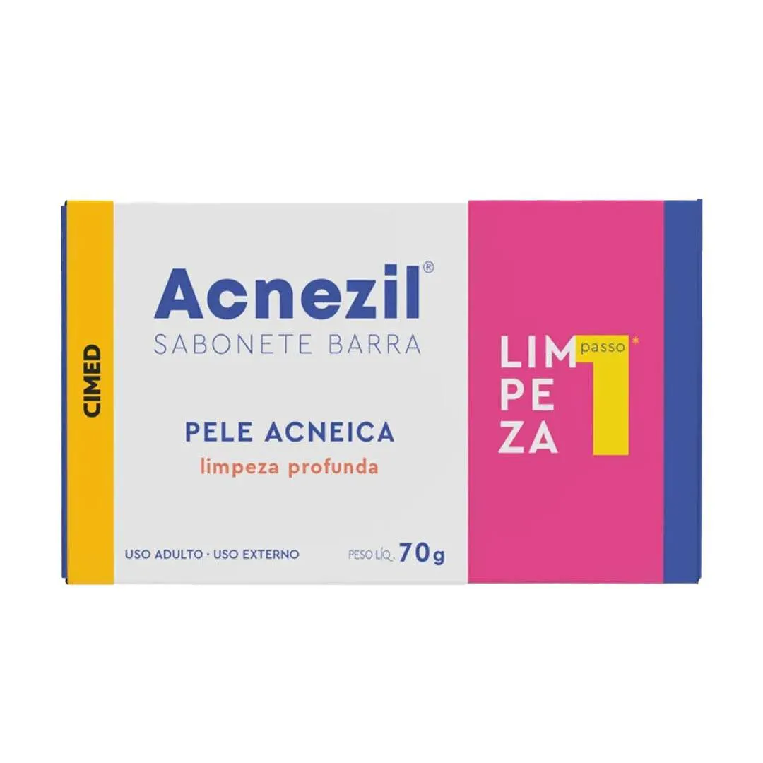 Acnezil Sabonete Barra Pele Acneica 70G - Cimed