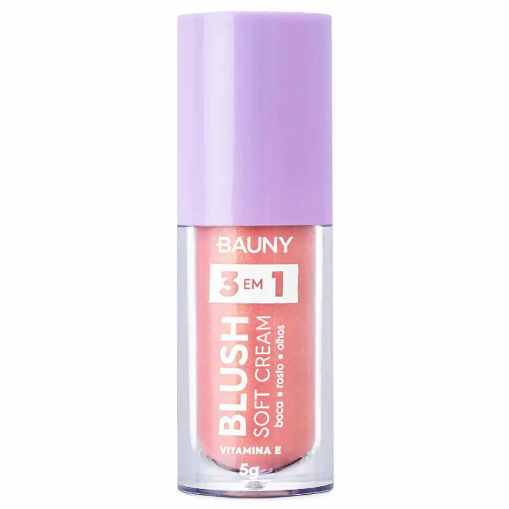 Blush Líquido Bauny Soft Cream 3 em 1 5G Magic