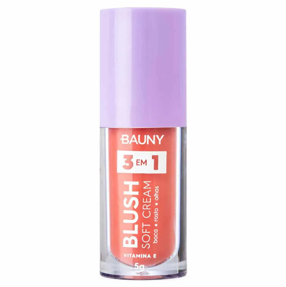 Blush Líquido Bauny Soft Cream 3 em 1 5G Wishes