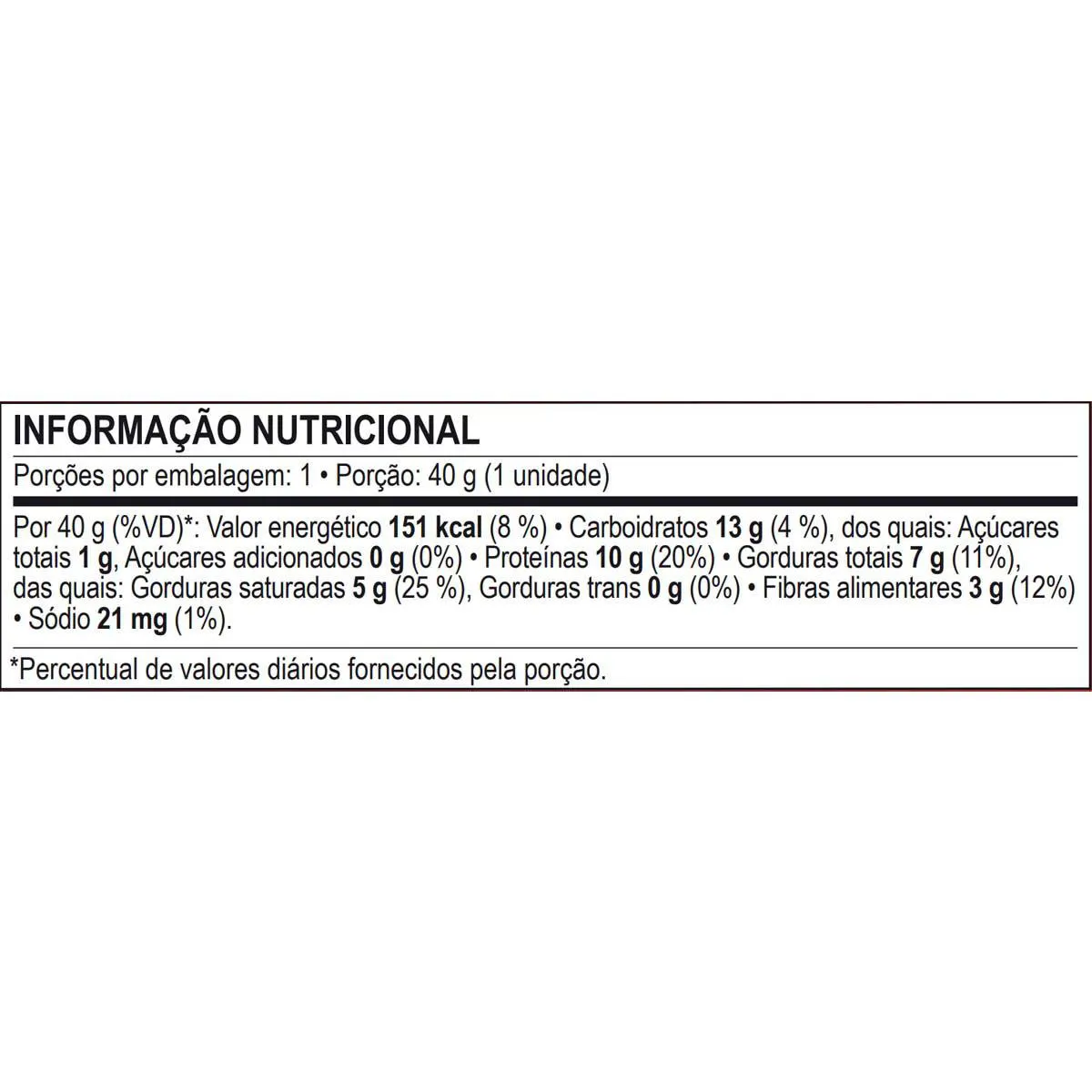Barra de Proteína Nutrigood Creme de Avelã 40g