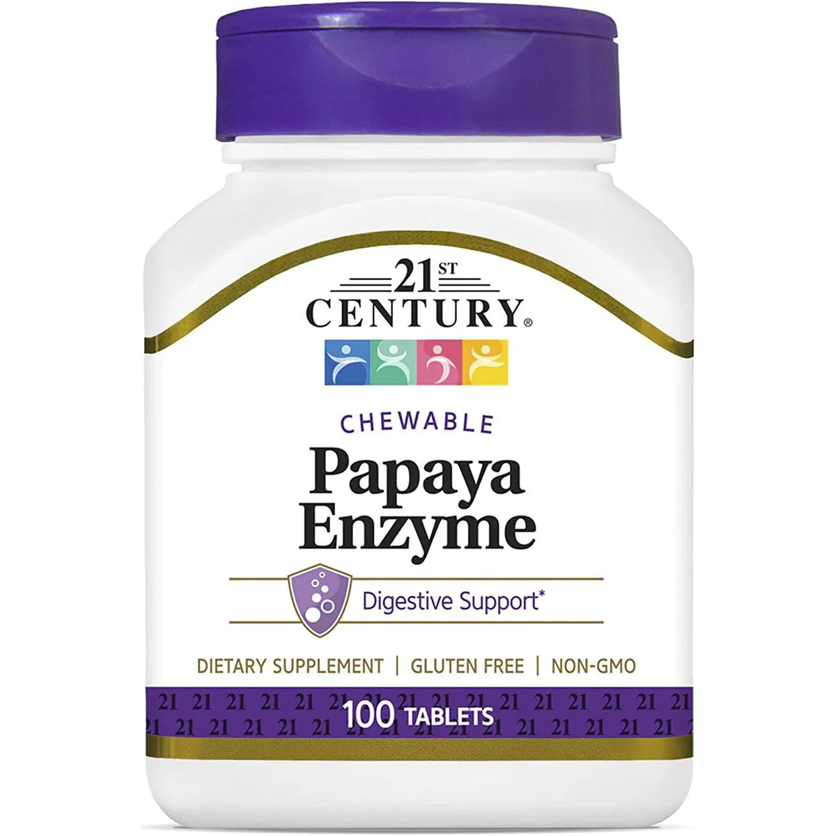 Enzimas Mamão Papaya 100 Tabs 21St Century