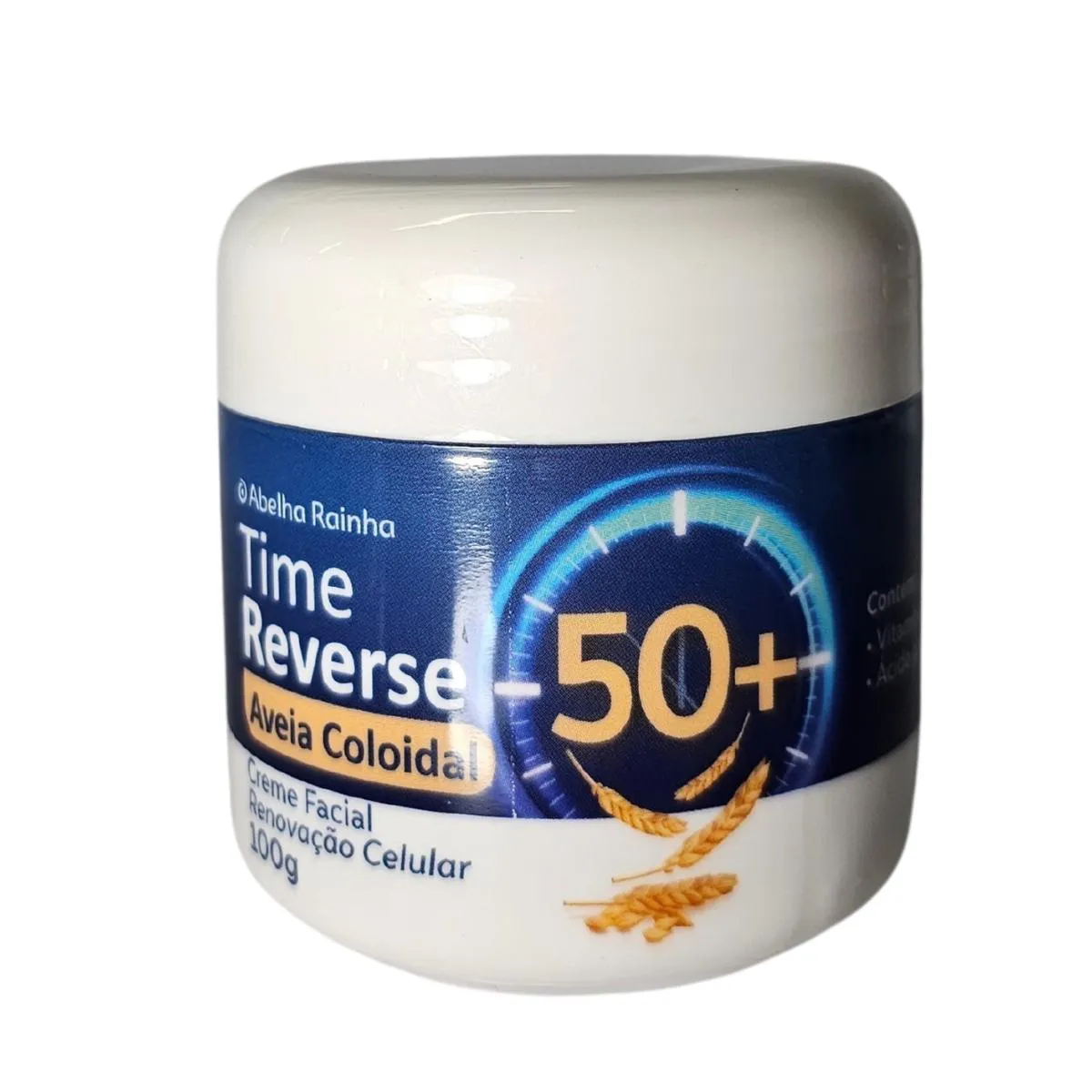 Creme Facial com Aveia Coloidal Renovação Celular 50+ Time Reverse Abelha Rainha 100G