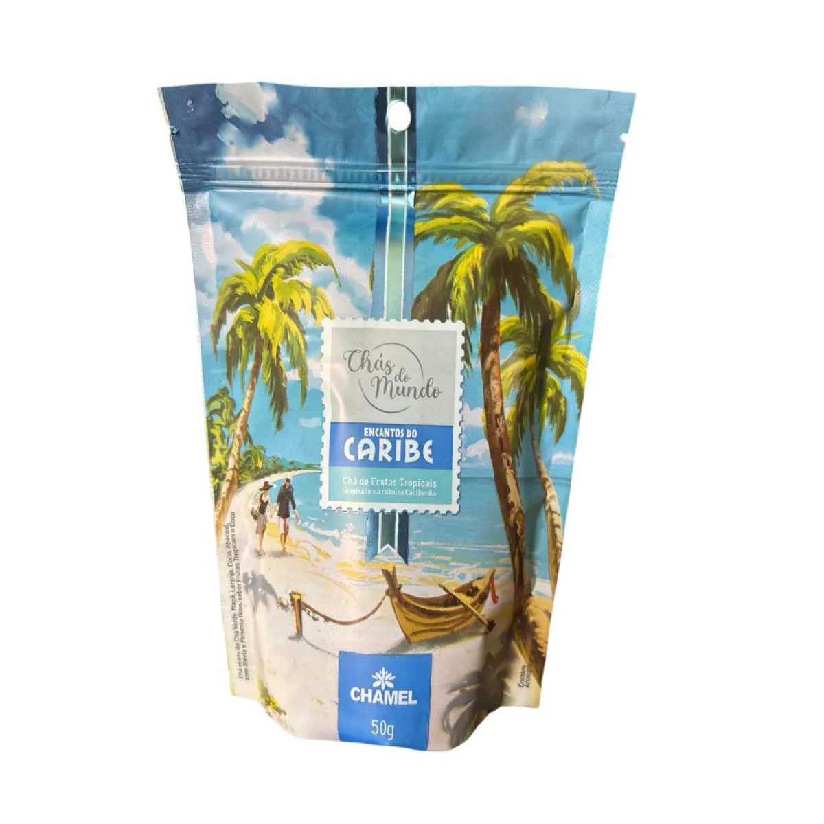 Chás do Mundo Pouch Encantos do Caribe 50G Frutas Tropicais - Chamel