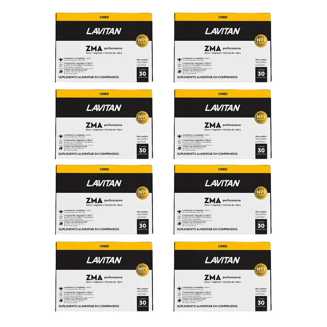 Kit 8 Lavitan Zma Performance Homem - 30 Caps - Cimed