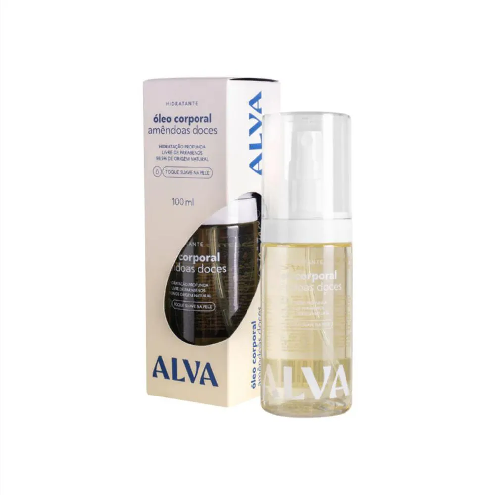 Óleo Corporal Hidratante Amêndoas Doces Alva 100Ml