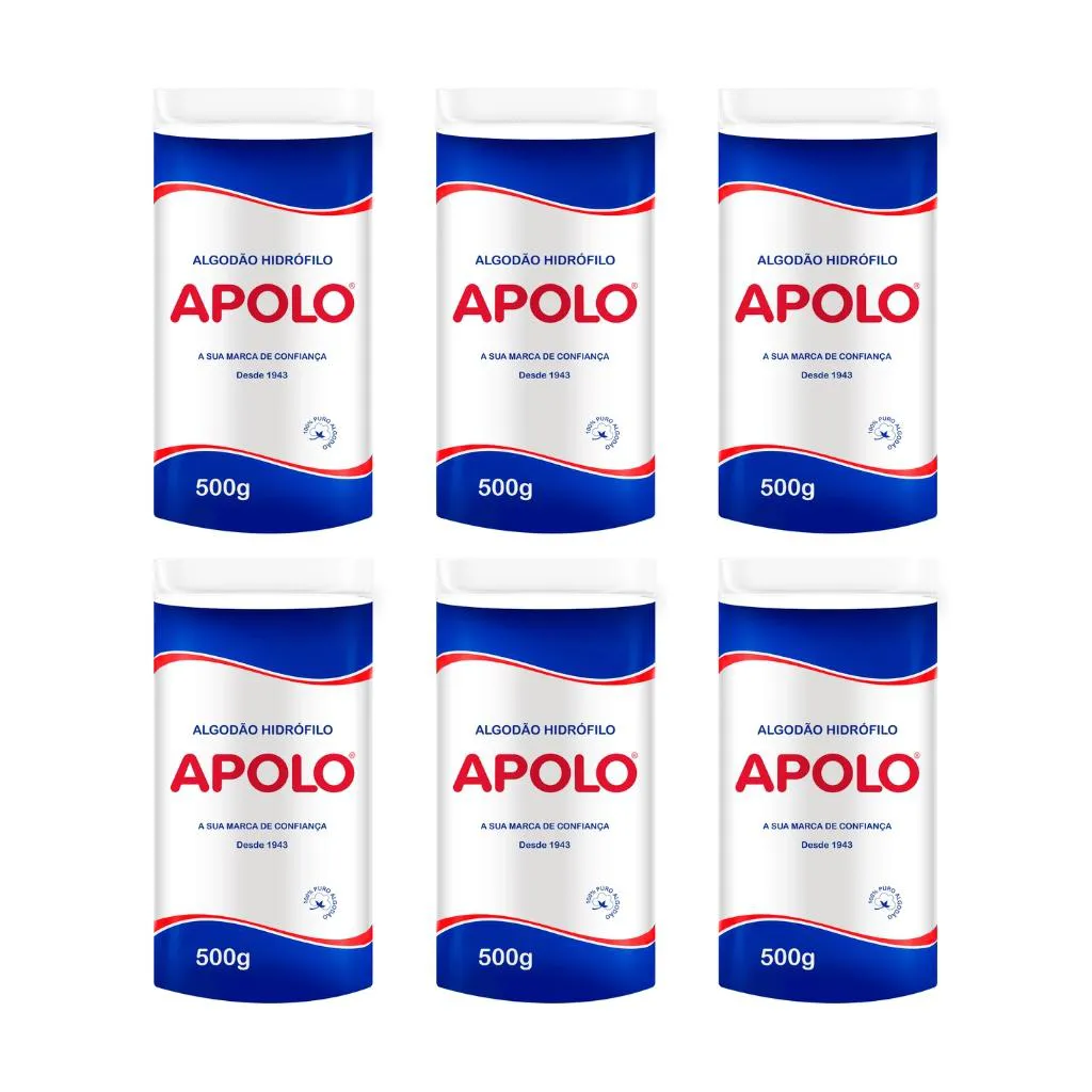 Algodao Apolo 500G - Kit C/ 6Un