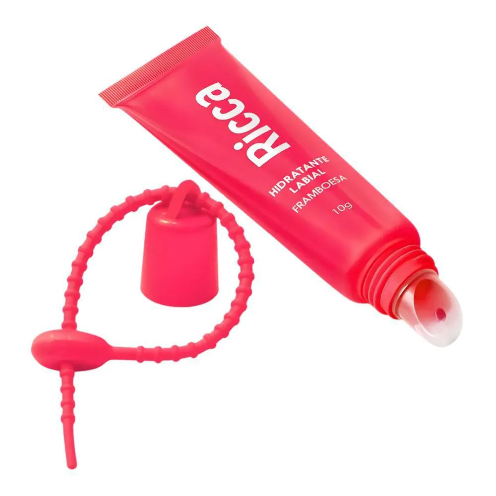 Hidratante Labial Ricca Efeito Gloss Framboesa 10G