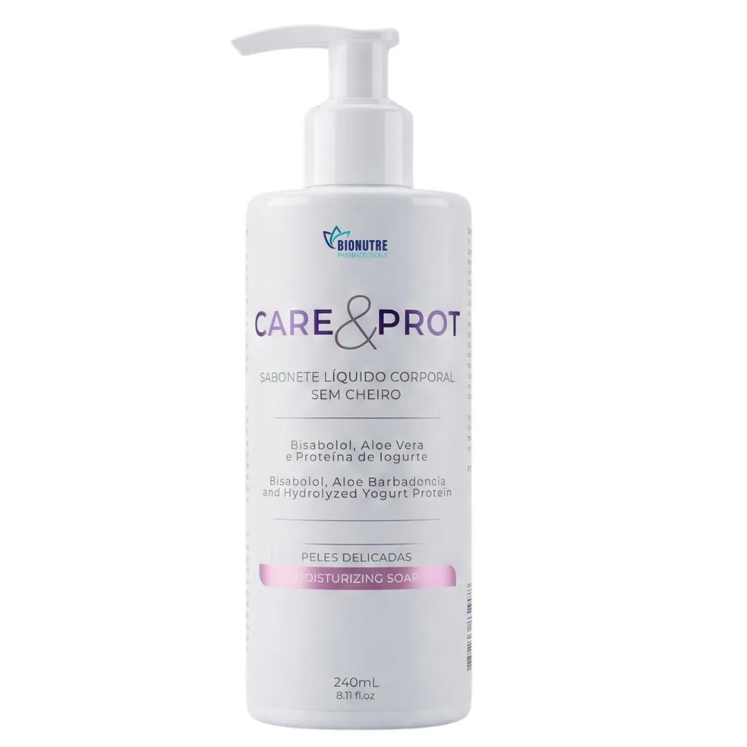 Sabonete Peles Sensíveis Care&Prot 240Ml sem Cheiro - Quimioterapia e Radioterapia