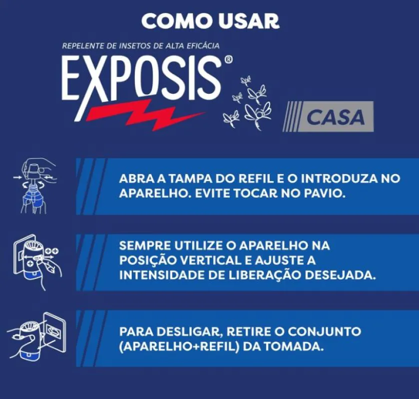 Exposis Casa Repelente de Insetos para Ambientes