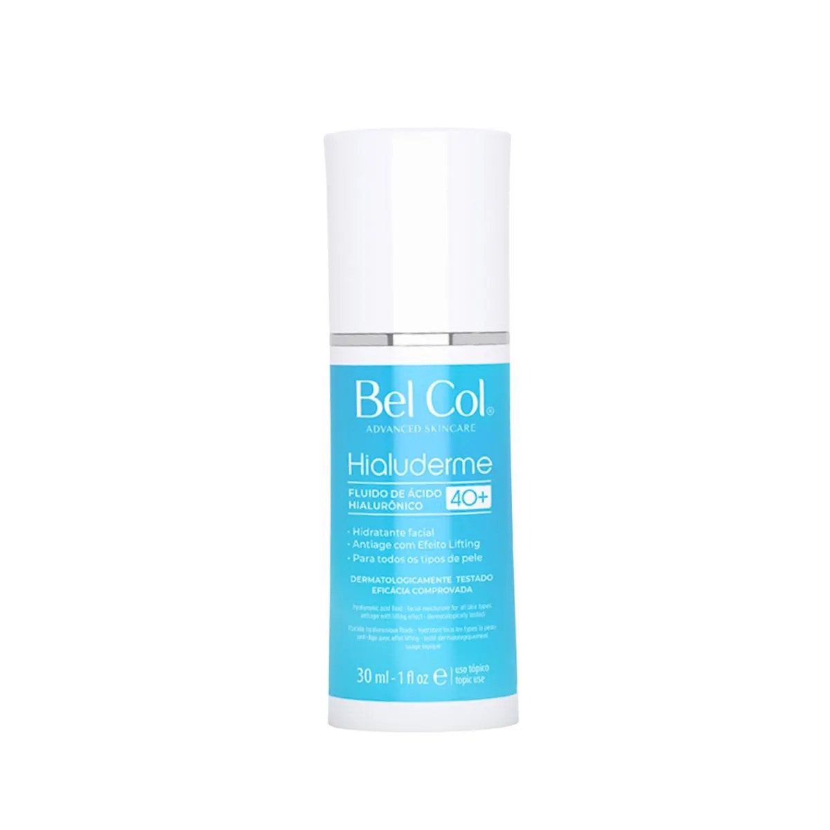 Bel Col Hialuderme Fluido Facial Hidratante 40+ Antiage 30Ml
