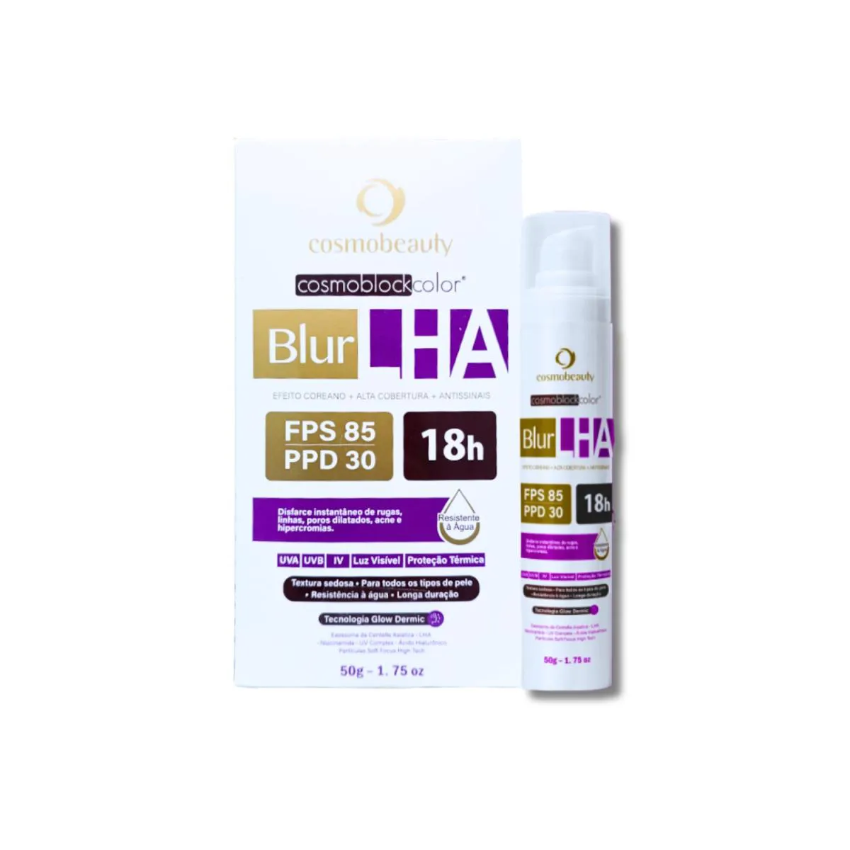 Cosmobeauty Blur Lha Filtro Fps 85 Efeito Pele Coreana 50G Bronze