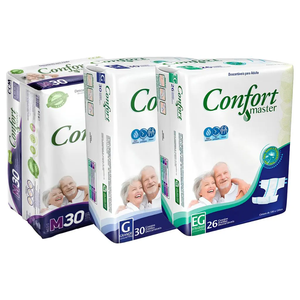 Fralda Confort Master Economica Eg com 26 Unidades