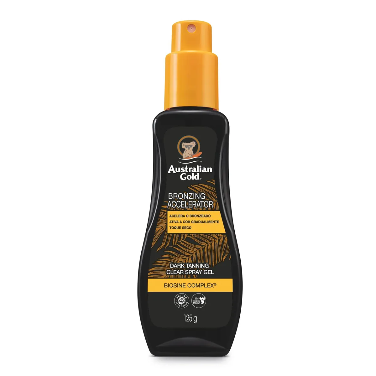 Bronzeador Spray Gel Australian Gold Dark Tanning Clear com 125ml