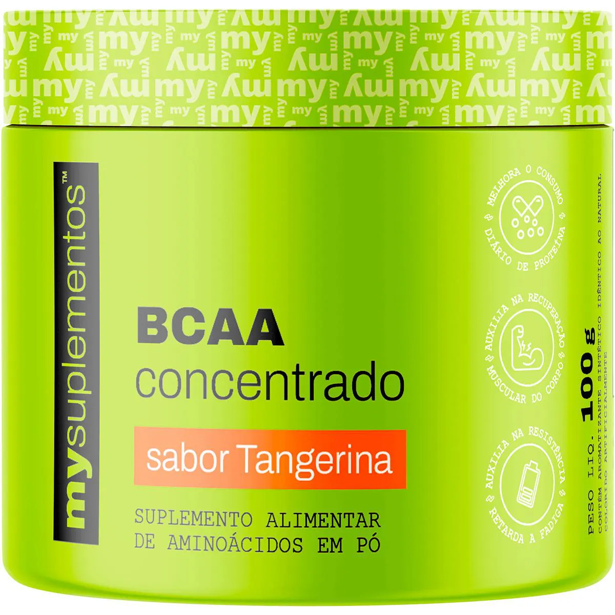 Bcaa Ultra 100G (Tangerina) | 100% Concentrado - My Suplementos