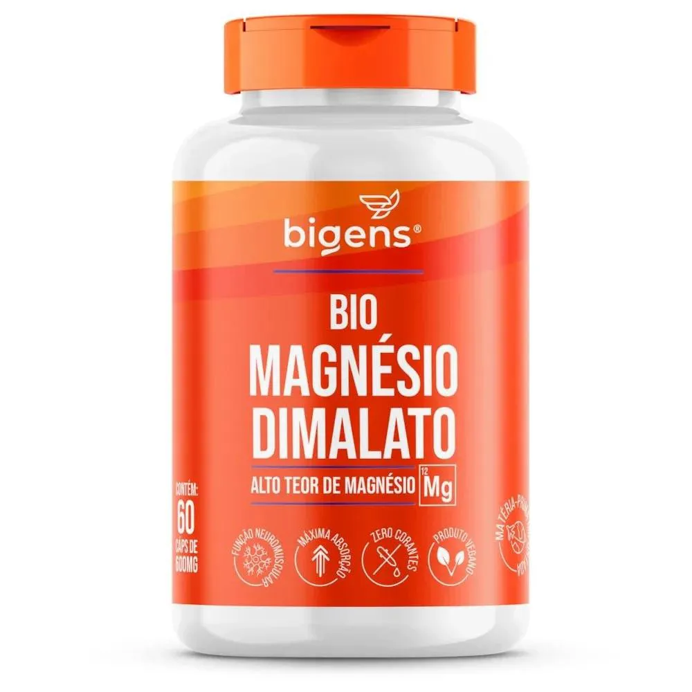Bigens Bio Magnesio Dimalato Vegano 60 Caps