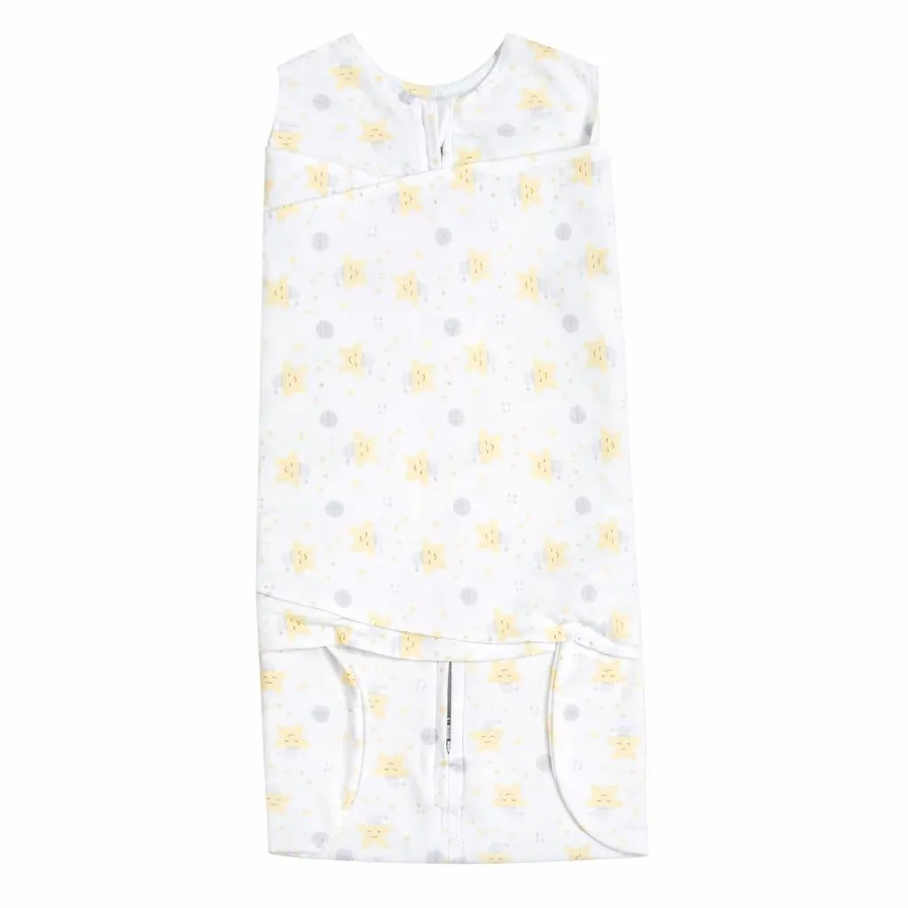 Saco de Dormir Swaddle Algodão Egípcio Estrela Casulo de Anjo 03 Meses