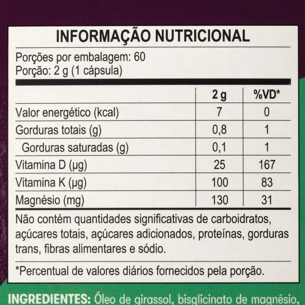 Tri Magnésio Bwell 60 cápsulas