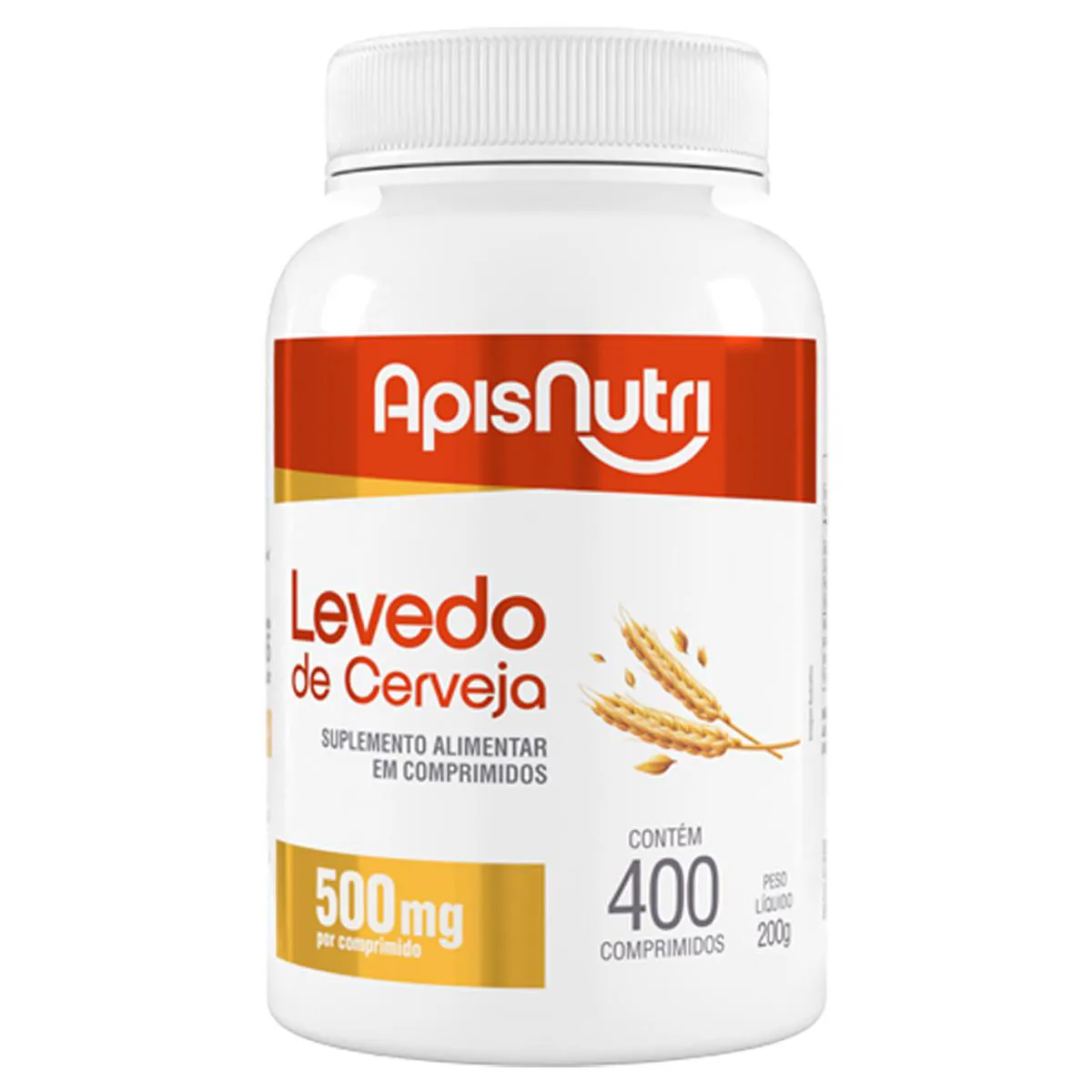 Levedo de Cerveja Apisnutri 400 Comprimidos 500Mg