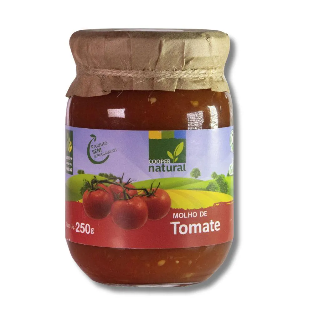 Molho de Tomate Orgânico Coopernatural 250G U Unica
