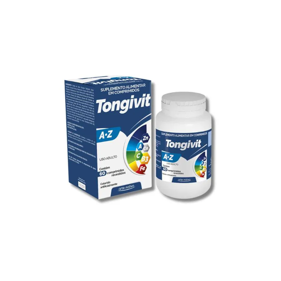 Suplemento Alimentar Polivitamínico de a a Z Vitamina Tongivit 60 Comprimidos