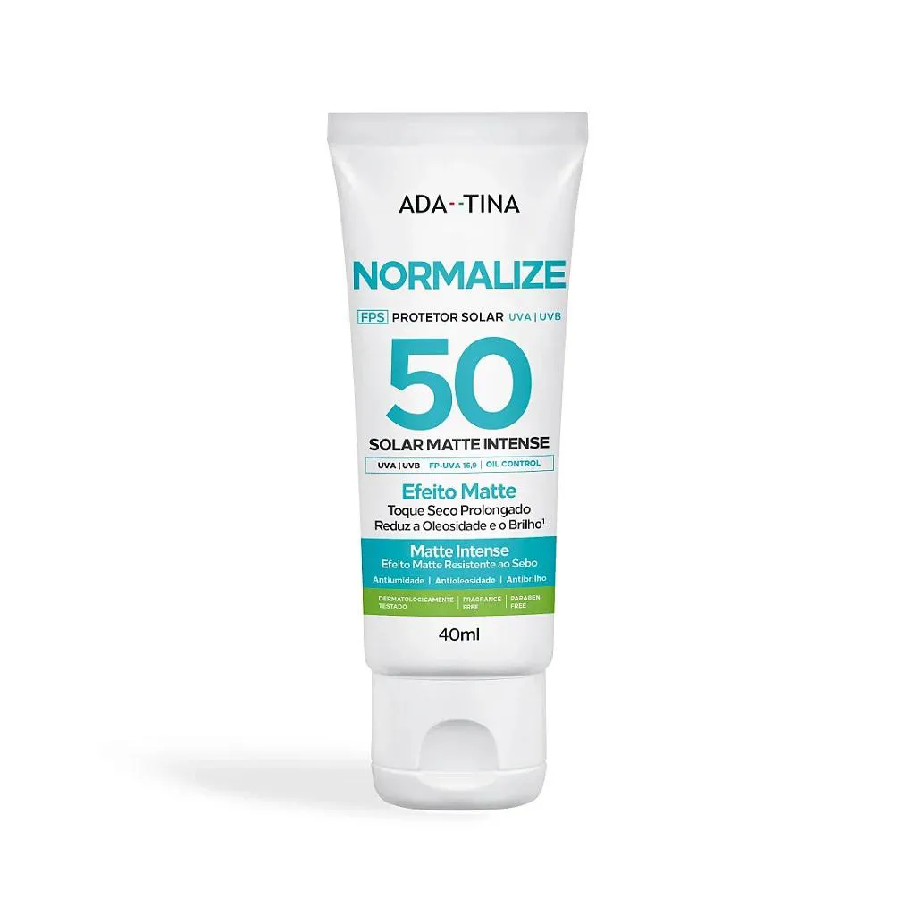 Ada Tina Normalize Solar Matte Intense Fps 50 - Protetor Solar 40ml