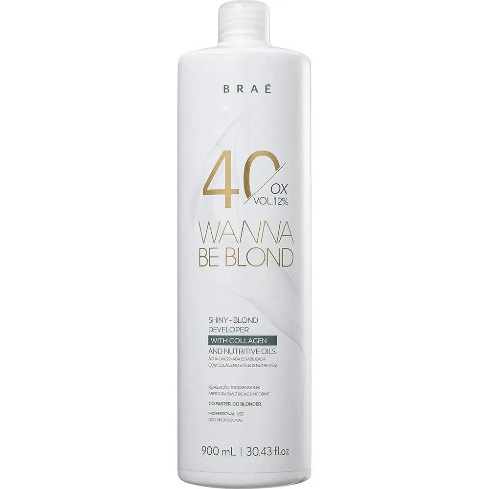 Brae - Wanna Be Blond - Agua Oxigenada 40 Volumes 900 Ml 12%